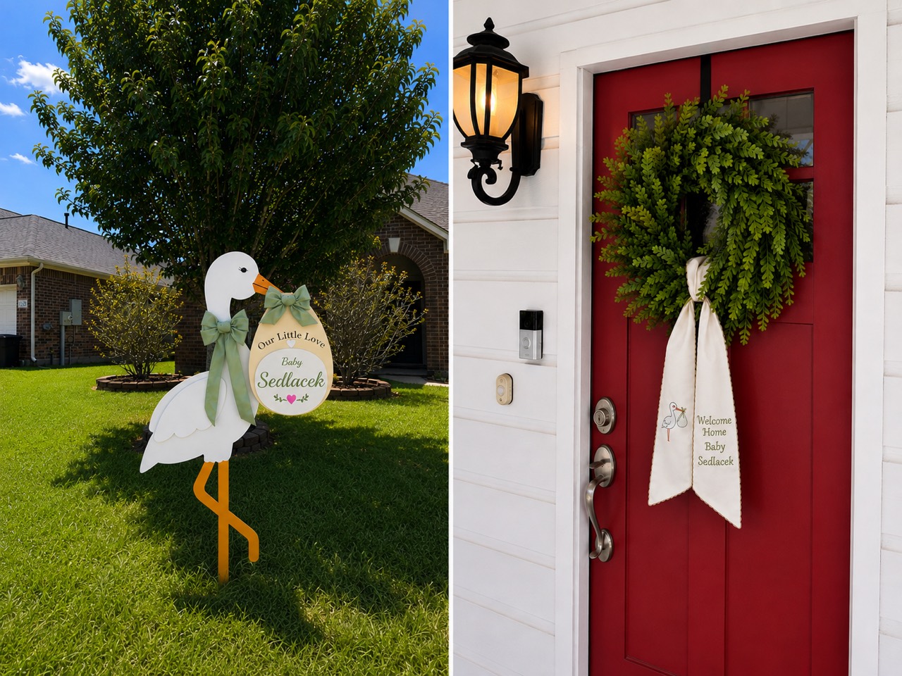 Grand Welcome stork display